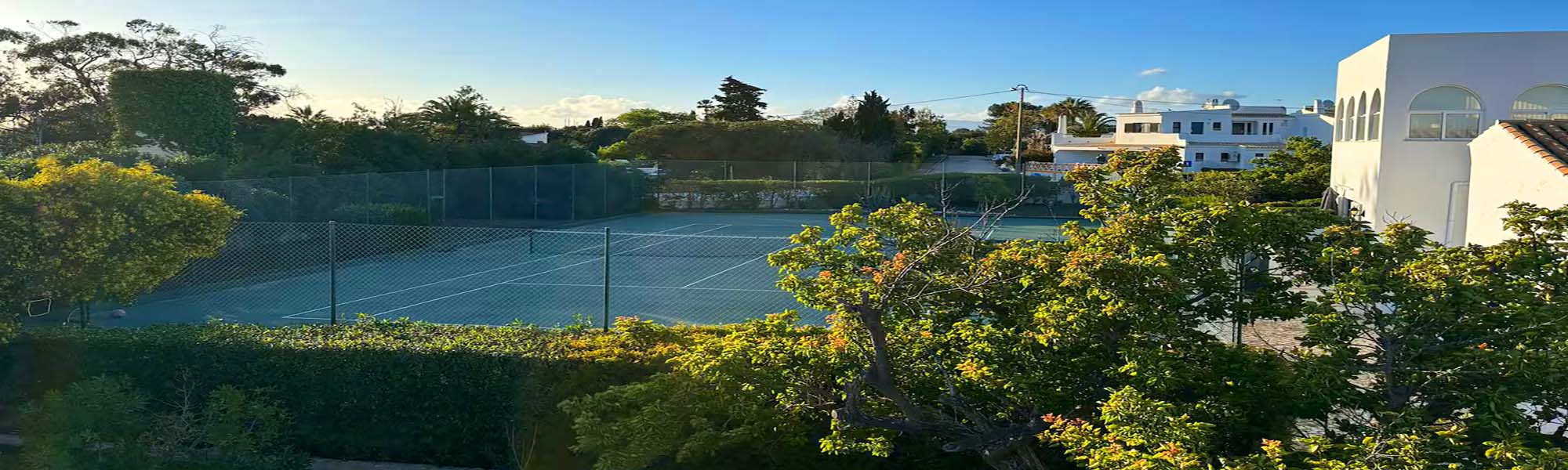 Private tennis court